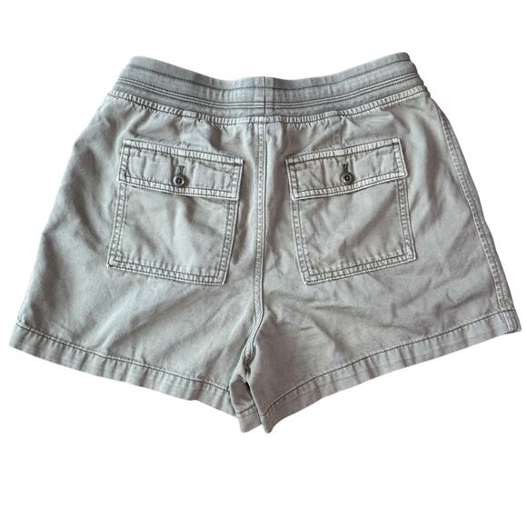 Gap Garment Dyed Shorts Drawstring High Waisted Cotton Pull On Extra Small Green - Picture 2 of 12